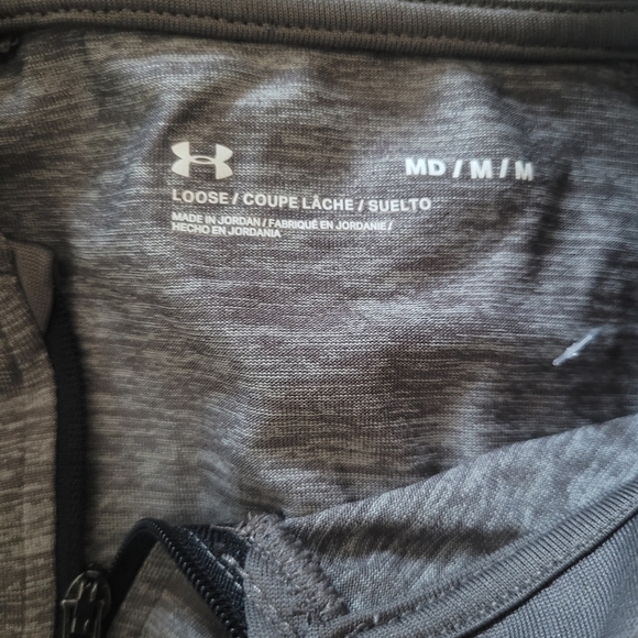 Under Armour Taupe Colored Long Sleeve Activewear Top M - Picture 6 of 6